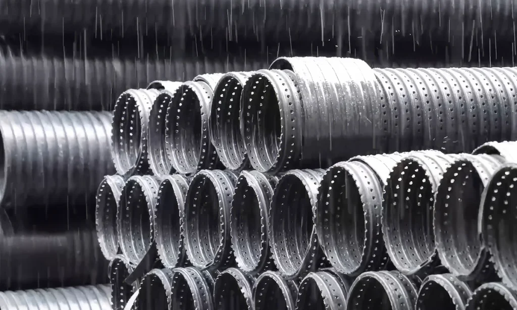 6-Inch Perforated Drain Pipe