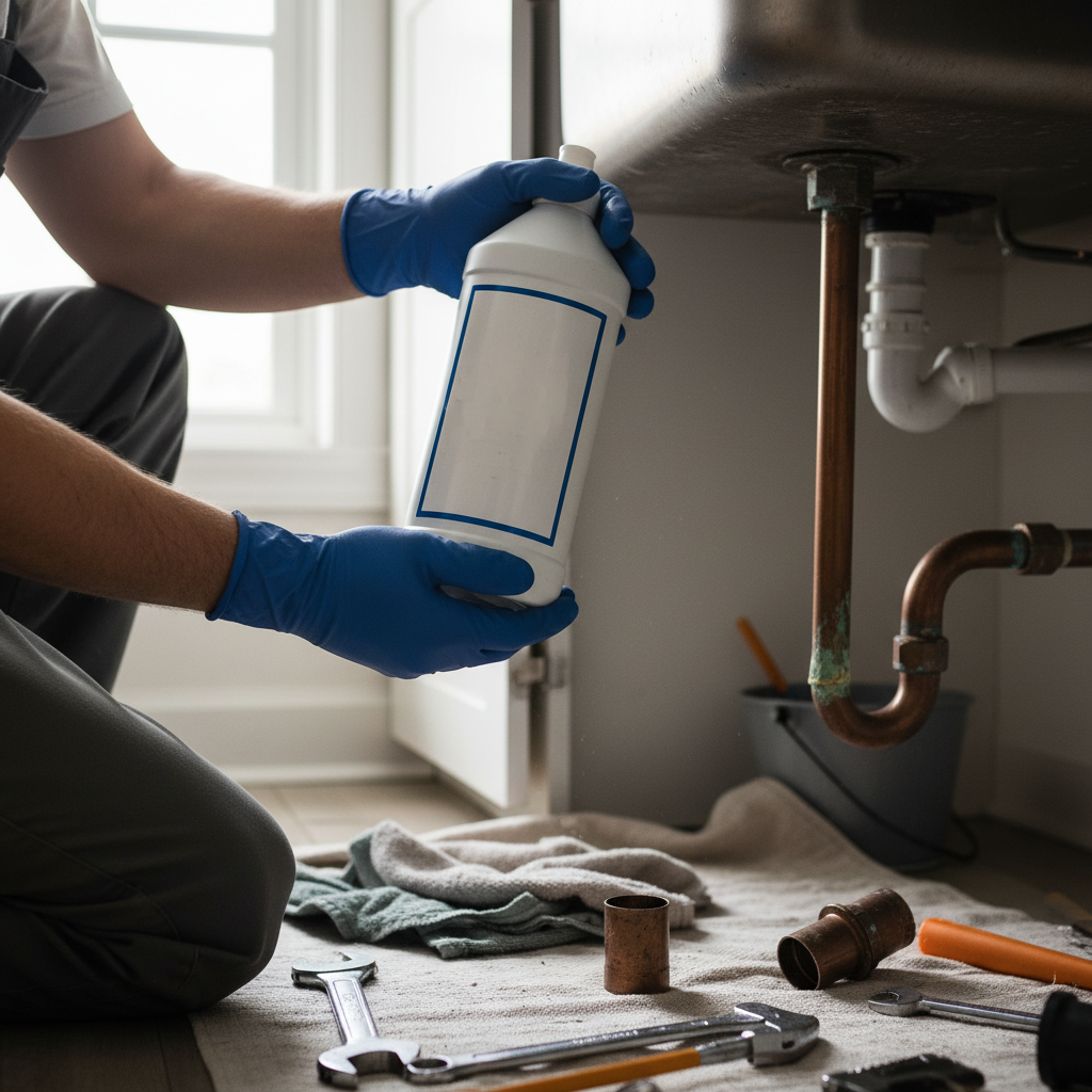 Drain Cleaner for Copper Pipes illustration